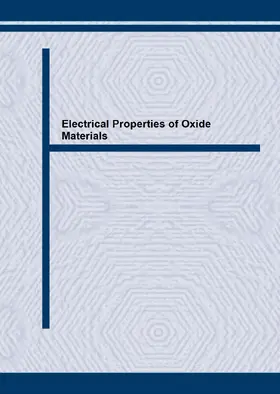 Nowotny / Ltd / Sorrell | Electrical Properties of Oxide Materials | E-Book | www.sack.de