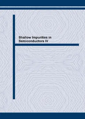 Davies |  Shallow Impurities in Semiconductors IV | eBook | Sack Fachmedien