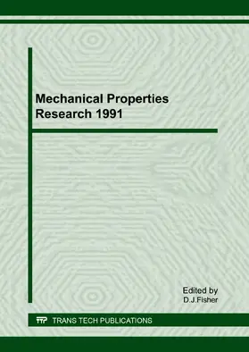 Fisher | Mechanical Properties Research 1991 | E-Book | www.sack.de