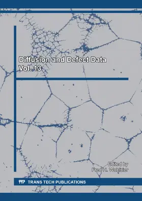 Wohlbier |  Diffusion and Defect Data Vol. 13 | Sonstiges |  Sack Fachmedien