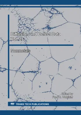Wohlbier |  Diffusion and Defect Data Vol. 26 | Sonstiges |  Sack Fachmedien