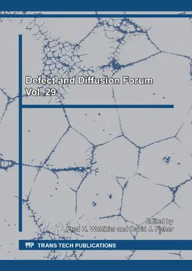 Wohlbier / Fisher |  Defect and Diffusion Forum Vol. 29 | Sonstiges |  Sack Fachmedien