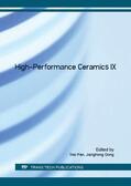 Pan / Gong |  High-Performance Ceramics IX | Buch |  Sack Fachmedien