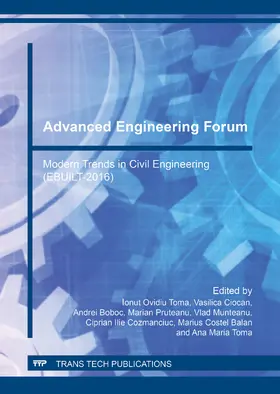 Toma / Ciocan / Boboc |  Advanced Engineering Forum Vol. 21 | Buch |  Sack Fachmedien