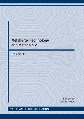 Harun | Metallurgy Technology and Materials V | Buch | 978-3-0357-1192-9 | www.sack.de