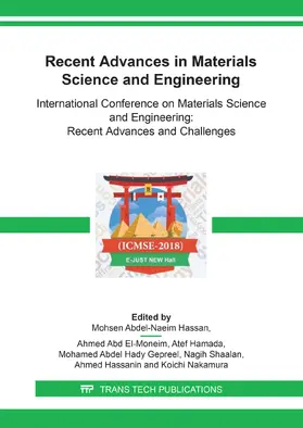 Hassan / Moneim / Hamada |  Recent Advances in Materials Science and Engineering | Buch |  Sack Fachmedien