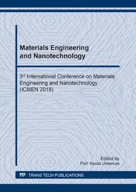 Umemura |  Materials Engineering and Nanotechnology | Buch |  Sack Fachmedien