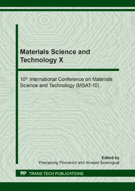 Pinwanich / Soisungval |  Materials Science and Technology X | Buch |  Sack Fachmedien