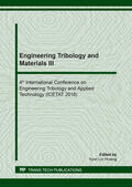 Hwang |  Engineering Tribology and Materials III | Buch |  Sack Fachmedien
