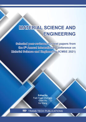 Hage Chehade / Hu / Wang |  Material Science and Engineering | Buch |  Sack Fachmedien