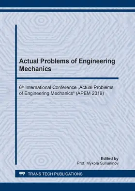 Surianinov | Actual Problems of Engineering Mechanics | Buch | 978-3-0357-1581-1 | sack.de