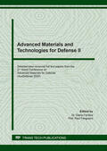 Ferreira / Fangueiro |  Advanced Materials and Technologies for Defense II | Buch |  Sack Fachmedien