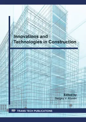 Klyuev | Innovations and Technologies in Construction | Buch | 978-3-0357-1825-6 | www.sack.de