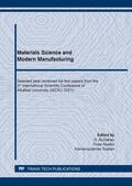 Al-Dahan / Alosfur / Sopian |  Materials Science and Modern Manufacturing | Buch |  Sack Fachmedien