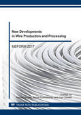 Kawalla / Schmidtchen / Oswald |  New Developments in Wire Production and Processing | Sonstiges |  Sack Fachmedien