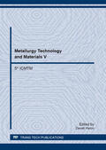 Harun |  Metallurgy Technology and Materials V | Sonstiges |  Sack Fachmedien