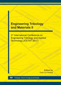 Hwang |  Engineering Tribology and Materials II | Sonstiges |  Sack Fachmedien