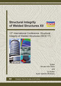 S?rbu / B?rdeanu |  Structural Integrity of Welded Structures XII | Sonstiges |  Sack Fachmedien