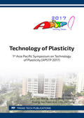 Wang / Hwang / Fann |  Technology of Plasticity | Sonstiges |  Sack Fachmedien