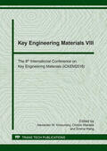 Korsunsky / Makabe / Wang |  Key Engineering Materials VIII | Sonstiges |  Sack Fachmedien