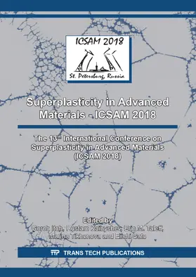 Itoh / Kaibyshev / Taleff |  Superplasticity in Advanced Materials - ICSAM 2018 | Sonstiges |  Sack Fachmedien