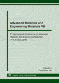 Wei |  Advanced Materials and Engineering Materials VII | Sonstiges |  Sack Fachmedien