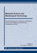 Radionov |  Materials Science and Metallurgical Technology | Sonstiges |  Sack Fachmedien