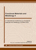 Li / Bin Abdul Shukor |  Functional Materials and Metallurgy II | Sonstiges |  Sack Fachmedien