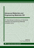 Wei |  Advanced Materials and Engineering Materials VIII | Sonstiges |  Sack Fachmedien