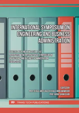 Khalil / Olabi |  International Symposium on Engineering and Business Administration | eBook | Sack Fachmedien