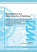 Kostelecká |  Rehabilitation and Reconstruction of Buildings | Buch |  Sack Fachmedien
