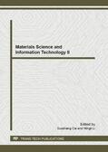 Cai / Li |  Materials Science and Information Technology II | Sonstiges |  Sack Fachmedien