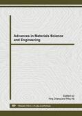Zhang / He |  Advances in Materials Science and Engineering | Sonstiges |  Sack Fachmedien