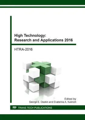 Osokin / Kulinich | High Technology: Research and Applications 2016 | E-Book | www.sack.de