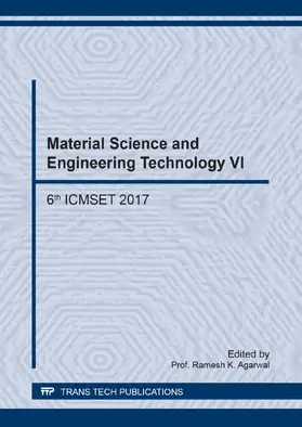 Agarwal | Material Science and Engineering Technology VI | E-Book | www.sack.de