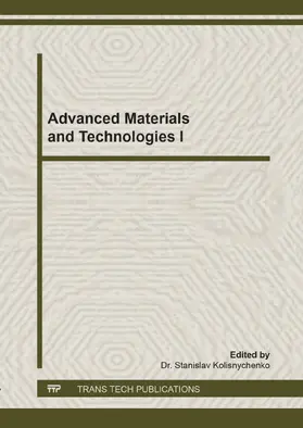 Kolisnychenko |  Advanced Materials and Technologies I | eBook | Sack Fachmedien
