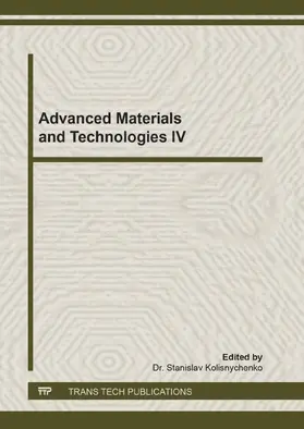 Kolisnychenko |  Advanced Materials and Technologies IV | eBook | Sack Fachmedien