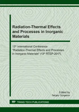 Gyngazov |  Radiation-Thermal Effects and Processes in Inorganic Materials | eBook | Sack Fachmedien