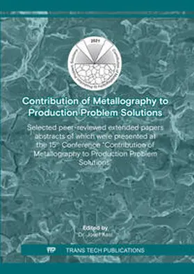 Kasl |  Contribution of Metallography to Production Problem Solutions (15th edition) | eBook | Sack Fachmedien