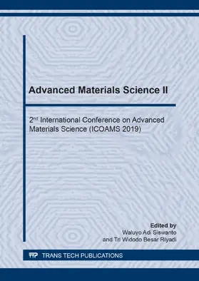 Siswanto / Besar Riyadi | Advanced Materials Science II | E-Book | www.sack.de