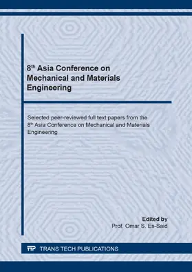 Es-Said | 8th Asia Conference on Mechanical and Materials Engineering | E-Book | www.sack.de