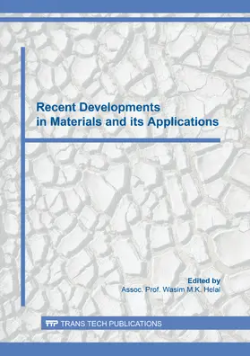 Helal | Recent Developments in Materials and its Applications | E-Book | www.sack.de