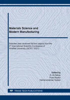 Al-Dahan / Alosfur / Sopian | Materials Science and Modern Manufacturing | E-Book | www.sack.de