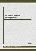 Ma |  Bio-Medical Materials and Engineering | Sonstiges |  Sack Fachmedien