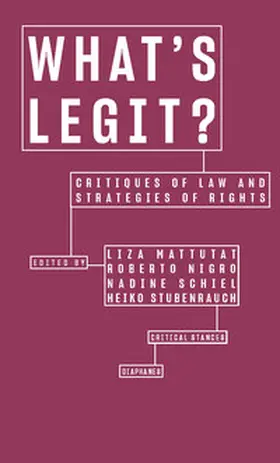 Schiel / Mattutat / Stubenrauch | What's Legit? | Buch | sack.de