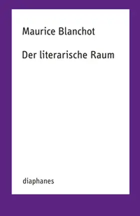 Blanchot |  Der literarische Raum | Buch |  Sack Fachmedien