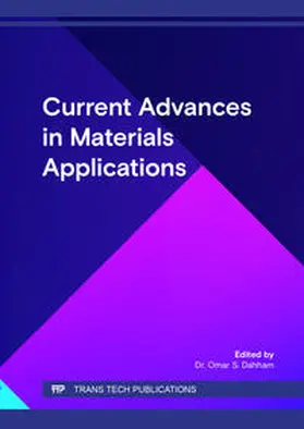 Dahham / Ltd |  Current Advances in Materials Applications | Buch |  Sack Fachmedien
