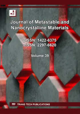 Sutjipto / Adimule | Journal of Metastable and Nanocrystalline Materials Vol. 39 | Buch | 978-3-0364-0163-8 | www.sack.de