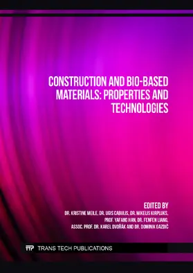 Meile / Cabulis / Kirpluks |  Construction and Bio-Based Materials: Properties and Technologies | Buch |  Sack Fachmedien