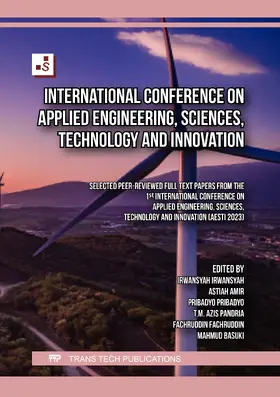 Irwansyah / Amir / Pribadyo |  International Conference on Applied Engineering, Sciences, Technology and Innovation | Buch |  Sack Fachmedien